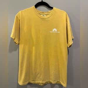 Comfort Colors Nature Backs Sunrise Tee Yellow Size M